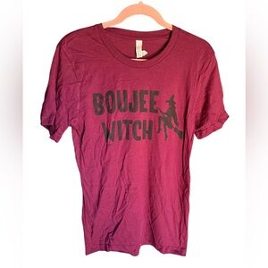 Bella Canvas Burgundy Boujee Witch Graphic Tee